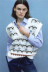 temperament V-neck jacquard knitted vest  NSLD30900