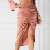 drawstring irregular skirt  NSWX30910