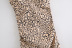 leopard print lace stitching three-dimensiona dress   NSAM30936