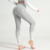 pantalones de yoga de fitness de yoga de punto a rayas NSLX30970