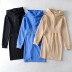 hooded solid color waist sweater short bag hip skirt NSHS30992