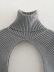 Ultra-short high-neck pullover sweater  NSHS30998
