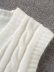 sleeveless loose v-neck knitted vest NSAM31120