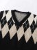 fashion V-neck diamond knited vest  NSAM31132