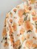 V-neck floral print long sleeve dress  NSAM31141