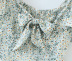 square neck tie thin waist daisy dress  NSAM31149