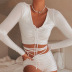 sexy lace-up tube top stretch shorts casual suit  NSFD31207