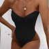 open back chest wrap one-piece bodysuit NSFD31214