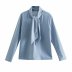 fashion collar tie chiffon blouse  NSAM31303