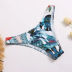 sexy contrast color printing back strap swimsuit NSHL31356