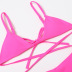 fashion solid color high waist bikini  NSHL31362