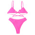 fashion solid color high waist bikini  NSHL31362