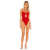 solid color one-piece hollow swimsuit  NSHL31377