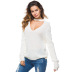 sexy deep V knitted bottoming shirt NSYH31405