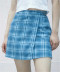 high-waist plaided skirt NSHS31453