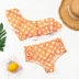 new style one-shoulder ruffled polka dot high waist bikini swimsuit NSHL31555