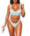 new style sexy solid color backless gather split spring swimsuit bikini NSHL31556