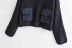 turtleneck pocket bat sleeve sweater NSHS31729