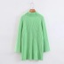 solid color loose pullover turtleneck sweater NSHS31730