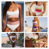 new special fabric color matching bikini swimsuit  NSHL31814