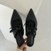 fashion bows strapped flat half-slippers NSHU31908