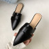 fashion pointed toe flat half slippers  NSHU31913