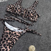 leopard print tied strap bikini  NSHL31967