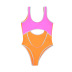 solid color stitching one-piece bikini  NSHL31970