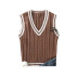 V-neck sleeveless knitted sweater NSLD32005