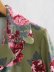 lapel cuff elastic printed shirt NSAM32057