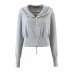 fashion trend hooded sweatjacket  NSAM32061