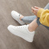white breathable fabric sneakers  NSNL32140