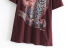 short sleeve brown leopard print T-shirt  NSAM32359