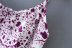 purple flower digital printing adjustable suspender skirt  NSAM32381