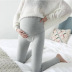 Pregnant Mother Plus Velvet Thick Comfortable Cotton Stretch Slim High Waist Belly Lift Leggings NSXY32495