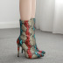 new large size print high-heeled boots  NSSO32497