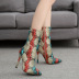 new large size print high-heeled boots  NSSO32497