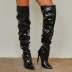 new pointed toe patent leather high-heel boots  NSSO32504