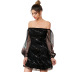 spring sexy mesh folds strapless ruffled dress  NSWX32619