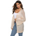 hollow loose trumpet sleeves woven cardigan  NSOY32630