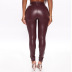 fashion high waist tight leather pants NSMI32644