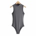 half-high neck sexy sleeveless knitted jumpsuit NSHS32647