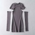 fashion stitching sleeves sexy three-piece dress NSAC32683