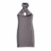 fashion hanging neck stretch dress  NSAC32730