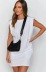 fashion shoulder pad sleeveless loose dress NSAC32731