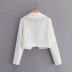 tweed cardigan woolen suspender dress set NSAC32766