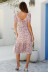 fashion ruffled small floral dress   NSLD32801