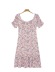 fashion ruffled small floral dress   NSLD32801