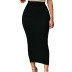 simple high waist mini skirt  NSSI32875