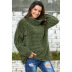 loose rib knit solid color turtleneck sweater  NSSI32910